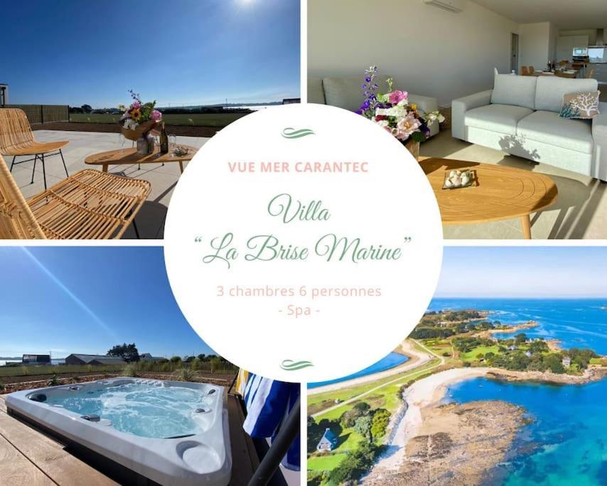 Villa Neuve Pour 6 Personnes Avec Spa Carantec Exterior photo